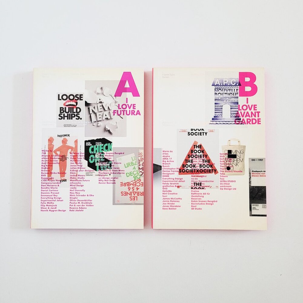 I Love Type Series: I Love Future and I Love Avant-Garde Book Lot